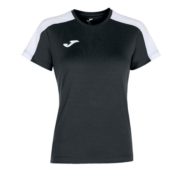 Joma Academy III SS Football Shirt Black/White