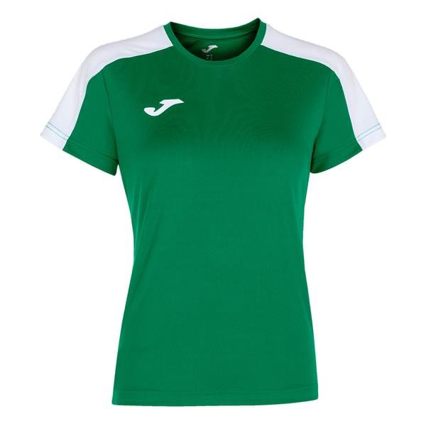 Joma Academy III SS Football Shirt Green/White