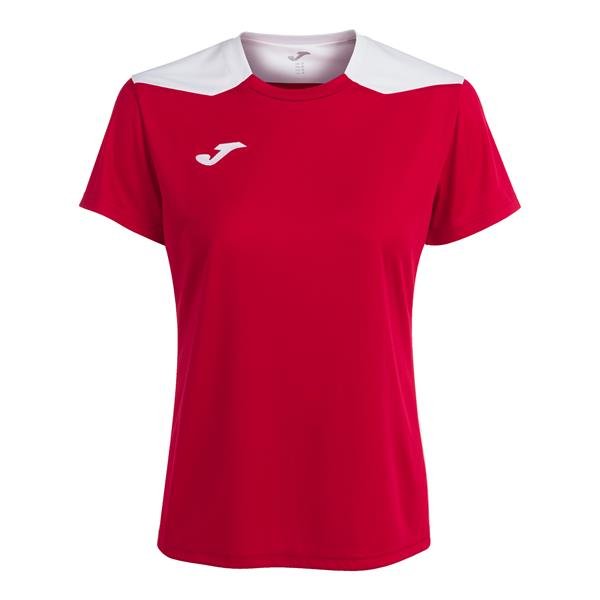 Joma Championship VI SS Football Shirt Red/White