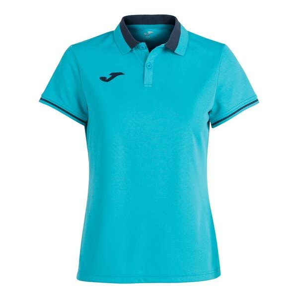 Joma Womens Championship VI Fluo Turquoise/Navy Polo