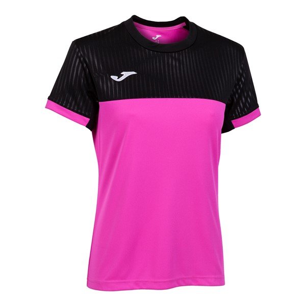 Joma Womens Montreal Fluo Pink/Black T-Shirt