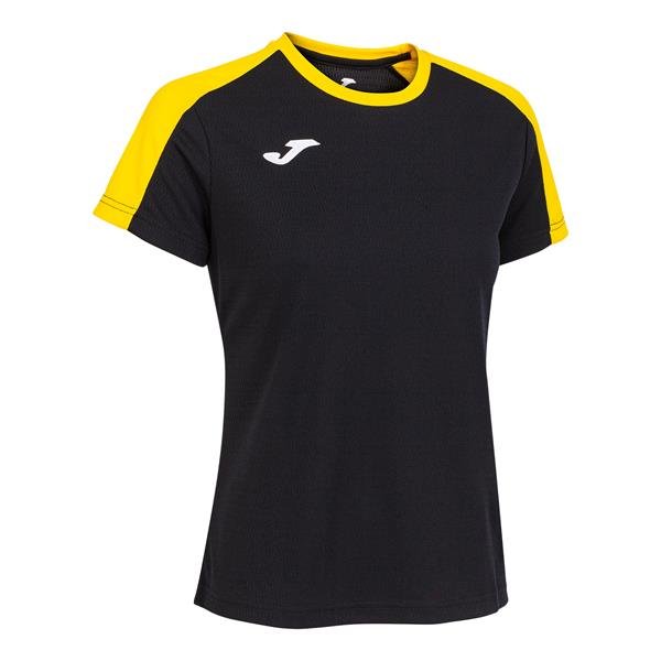 Joma Eco Championship SS Football Shirt Black/Yellow