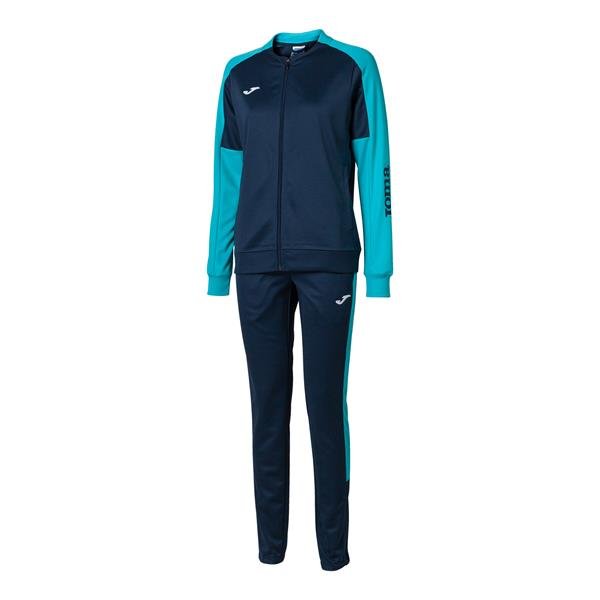 Joma Eco Championship Tracksuit Navy/Fluo Turquoise