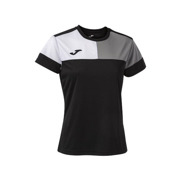 Joma Womens Crew V Black/Grey T-Shirt
