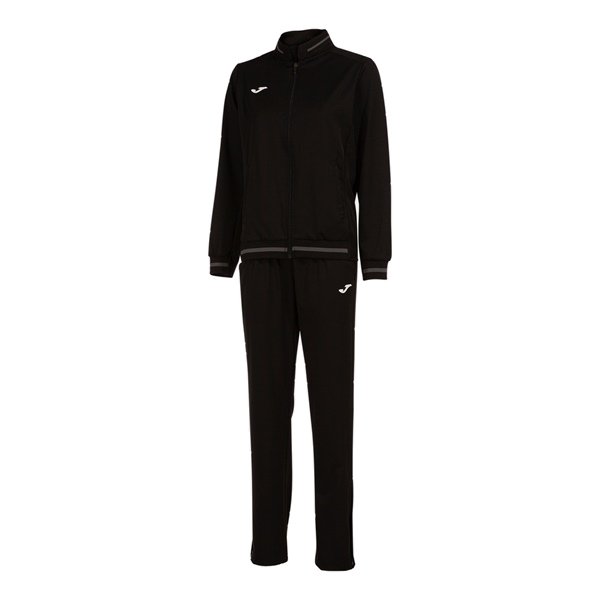 Joma Womens Montreal Tracksuit Wolf Grey/black