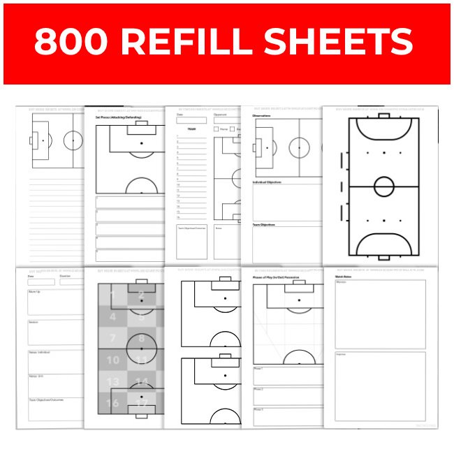 800 Tactics Pad Refill Sheets