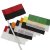 4 Corner Posts Black/orange Flags