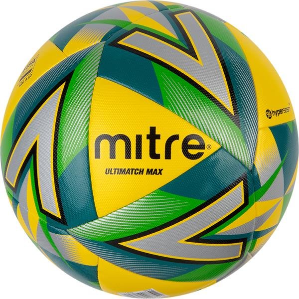 Mitre Ultimatch Max Match Football Yellow