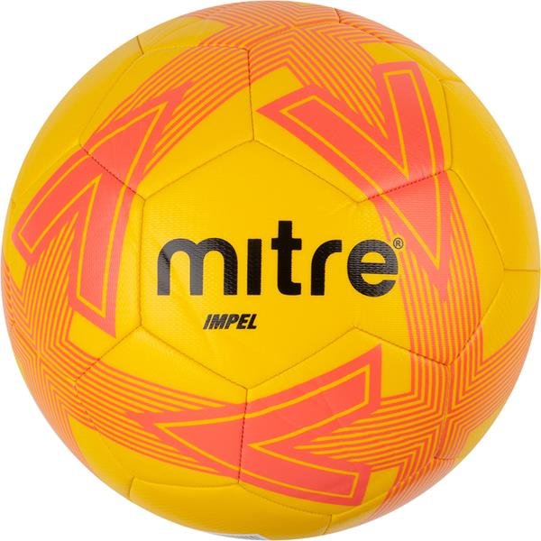 Mitre Impel Training Footballs Yellow/Tangerine