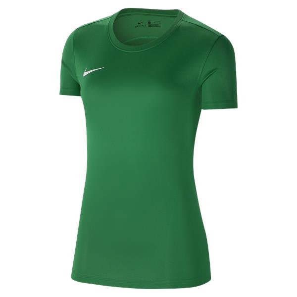 Nike Womens Park VII Football Shirt Black/White Pine Green/white