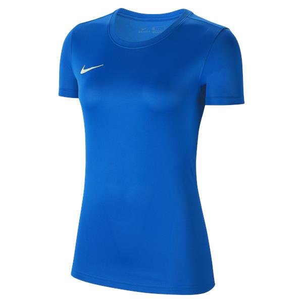 Nike Womens Park VII Football Shirt Black/White Royal Blue/white