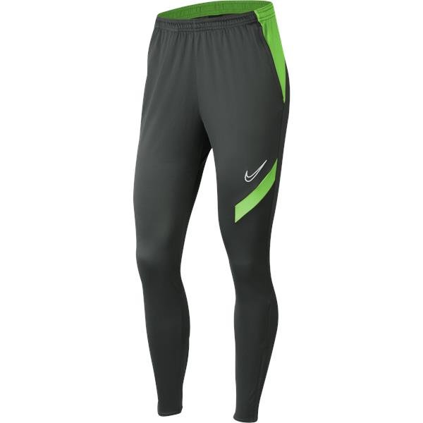 Nike Womens Academy Pro Anthracite/Green Strike Knit Pant