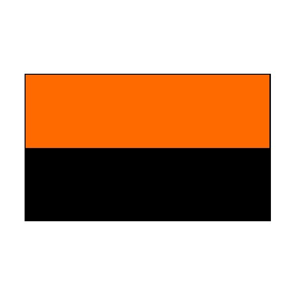 2 Colour Corner Flags Black/Orange