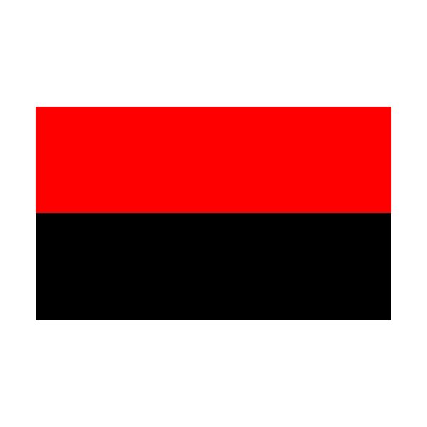 2 Colour Corner Flags Black/Red