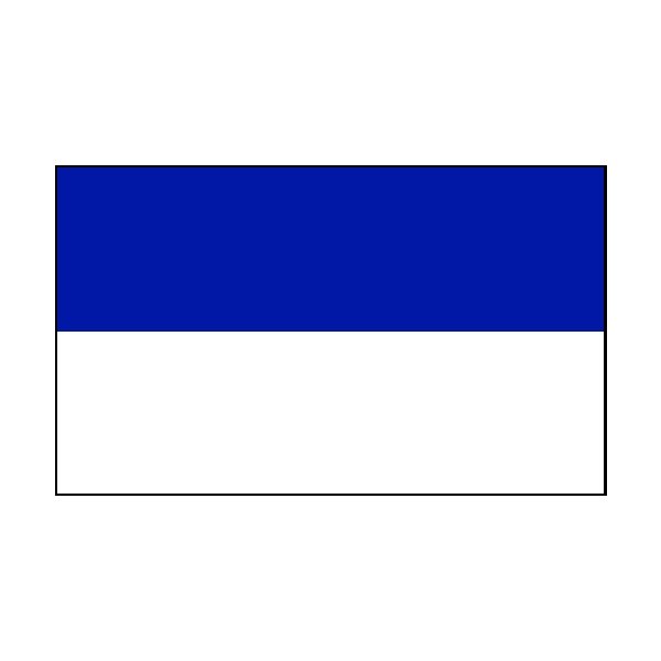 2 Colour Corner Flags Blue/White