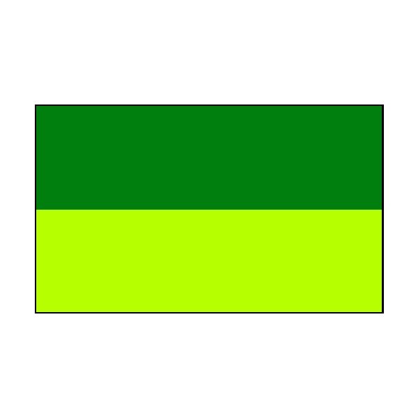 2 Colour Corner Flags Green/Yellow