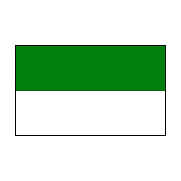 2 Colour Corner Flags Green/White