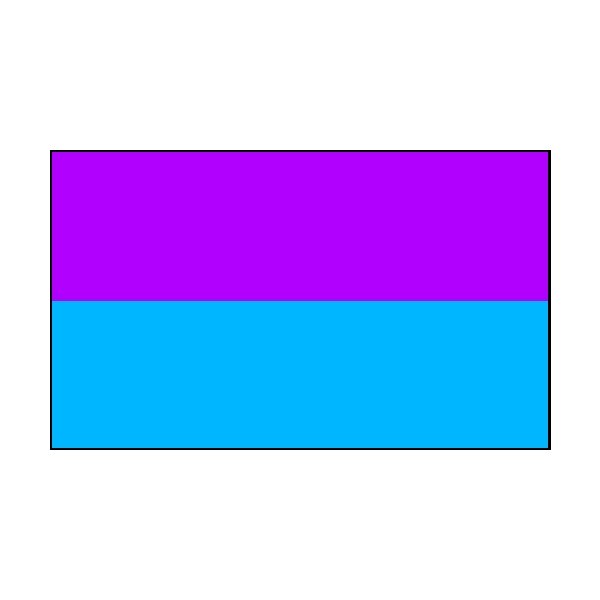 2 Colour Corner Flags Purple/Sky