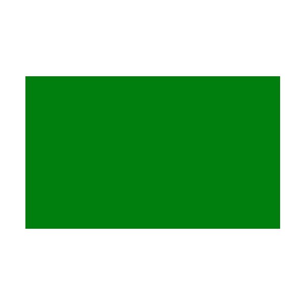4 Corner Posts & 1 Colour Flags Green Flags