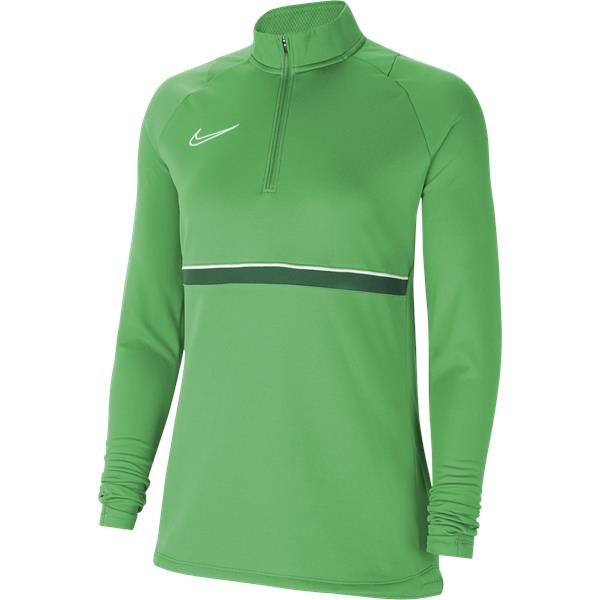Nike Womens Academy 21 Light Green Spark/White Drill Top