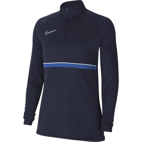 Nike Womens Academy 21 Obsidian/White Drill Top