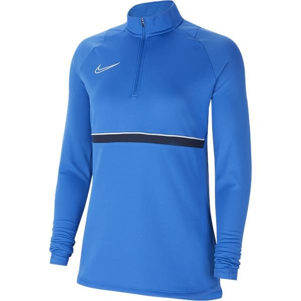 Nike Womens Academy 21 Royal Blue/White Drill Top