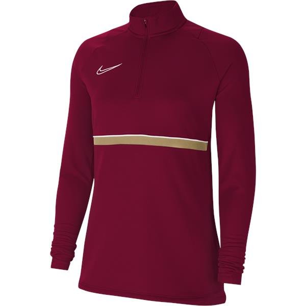 Nike Womens Academy 21 Team Red/White Drill Top