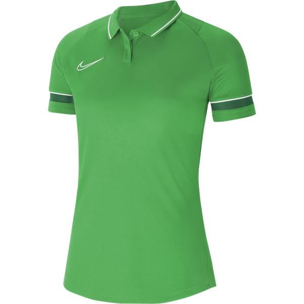 Nike Womens Academy 21 Light Green Spark/White Polo