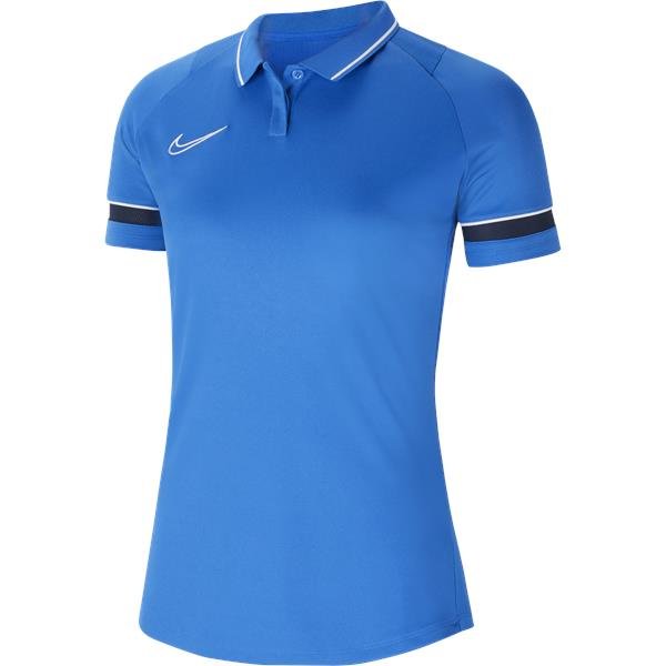 Nike Womens Academy 21 Royal Blue/White Polo