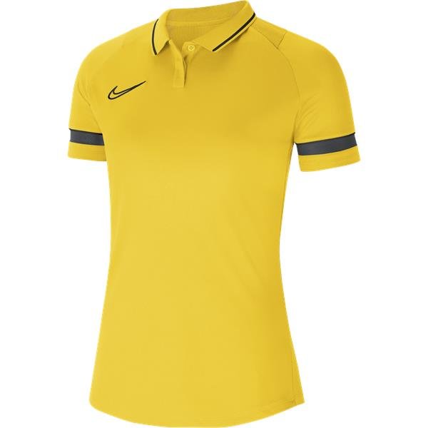 Nike Womens Academy 21 Tour Yellow/Black Polo