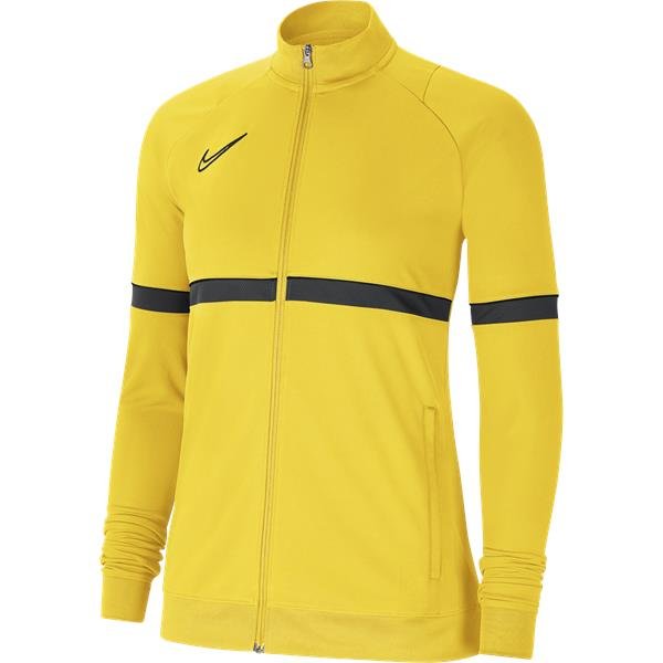 Nike Womens Academy 21 Tour Yellow/Black Track Jacket