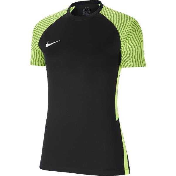 Nike Womens Strike II Football Shirt Black/Volt