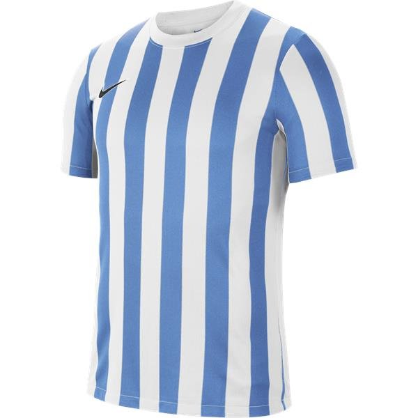 Nike Striped Division IV SS Football Shirt White/Uni Blue