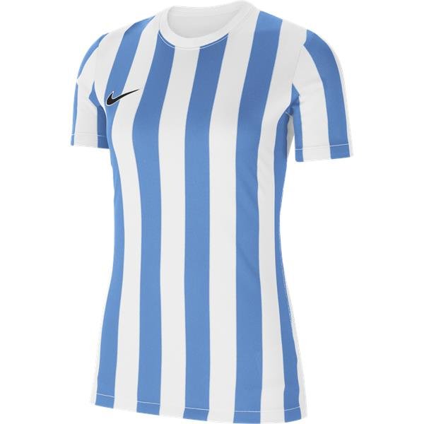 Nike Womens Striped Division IV Football Shirt White/Uni Blue