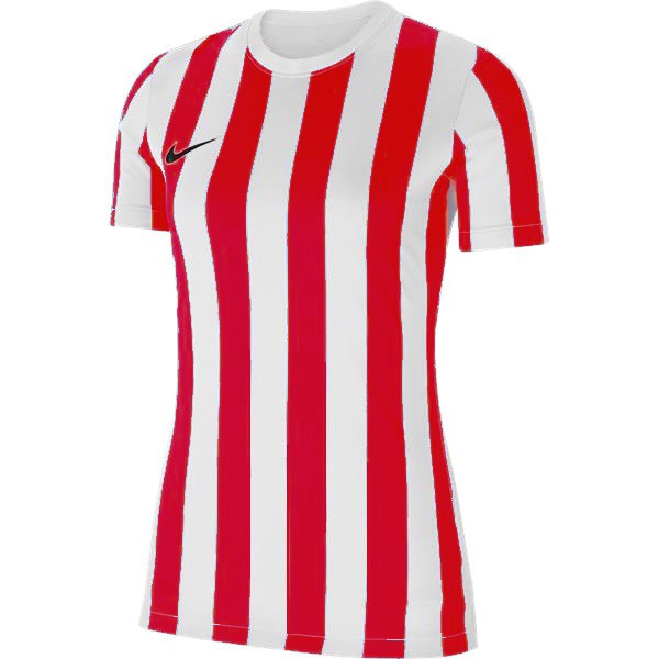 Nike Womens Striped Division IV Football Shirt White/Uni Red