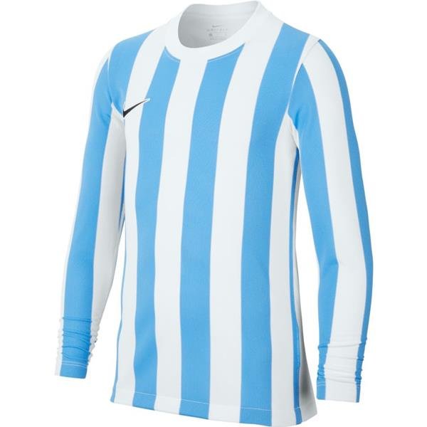 Nike Striped Division IV LS Football Shirt White/Uni Blue