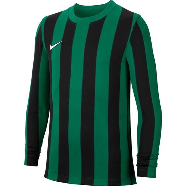 Nike Striped Division IV LS Football Shirt Pine Green/Black