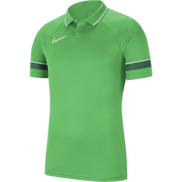 Nike Academy 21 Polo Light Green Spark/White