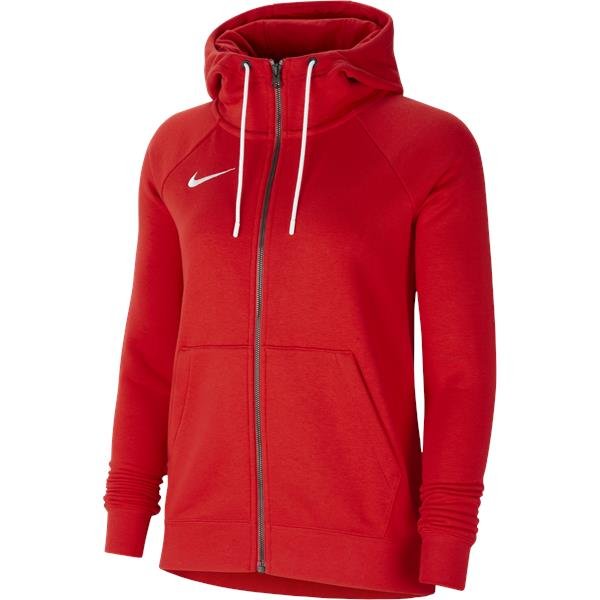 Nike Womens Park 20 Uni Red/White Full Zip Fleece Hoody