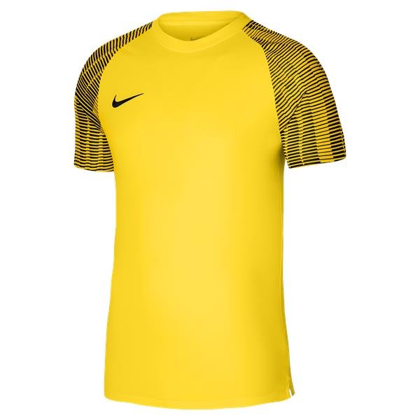 Nike Academy Football Shirt Black/White Tour Yellow/black