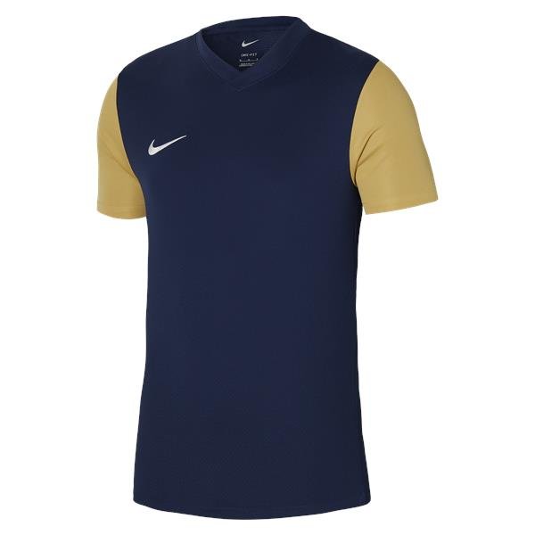 Nike Tiempo Premier II Football Shirt Midnight Navy/Jersey Gold