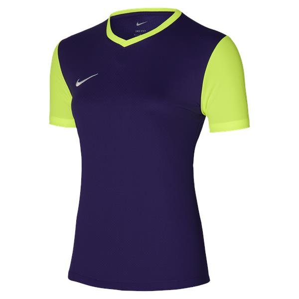 Nike Tiempo Premier II Womens Football Shirt Court Purple/Volt