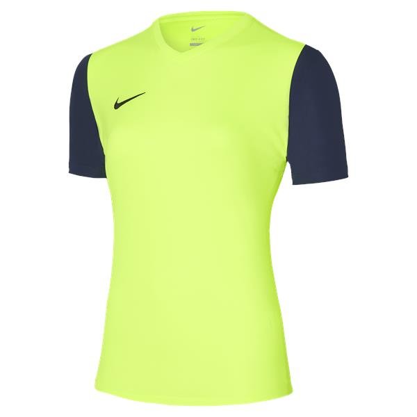 Nike Tiempo Premier II Womens Football Shirt Volt/Midnight Navy