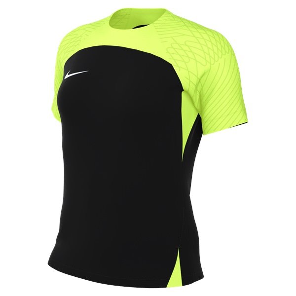 Nike Womens Strike III Football Shirt Black/Volt