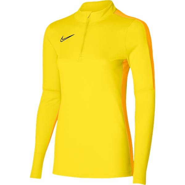 Nike Womens Academy 23 Drill Top Tour Yellow/Uni Gold