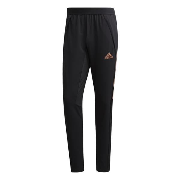 black adidas football pants