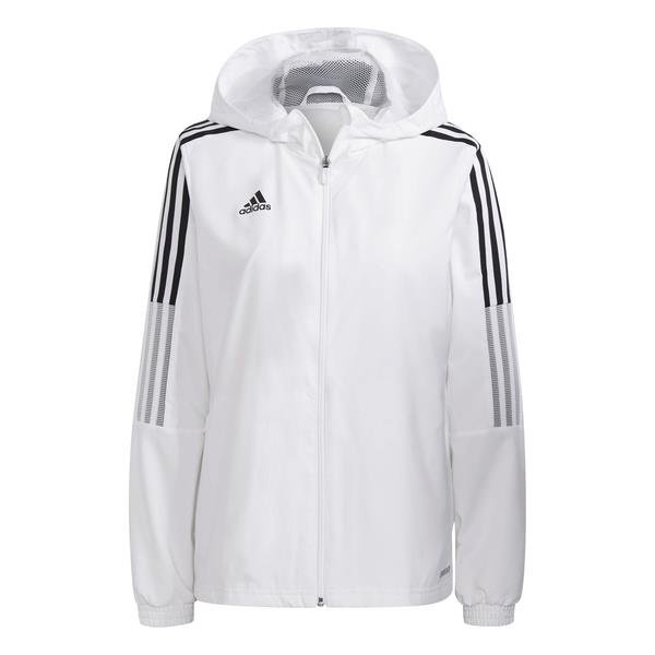 adidas Tiro 21 Womens White/Black Windbreaker