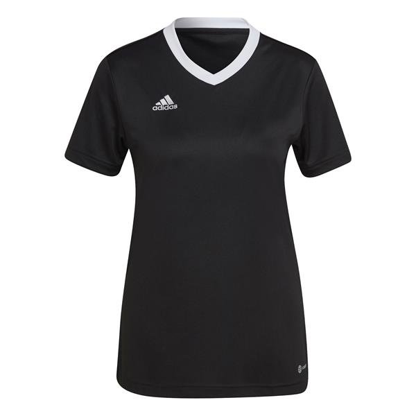 adidas Entrada 22 Womens Black/White Football Shirt
