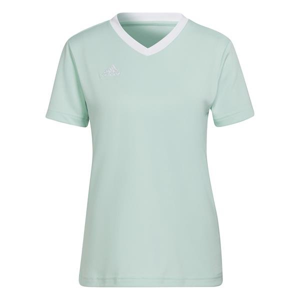 adidas Entrada 22 Womens Clear Mint/White Football Shirt