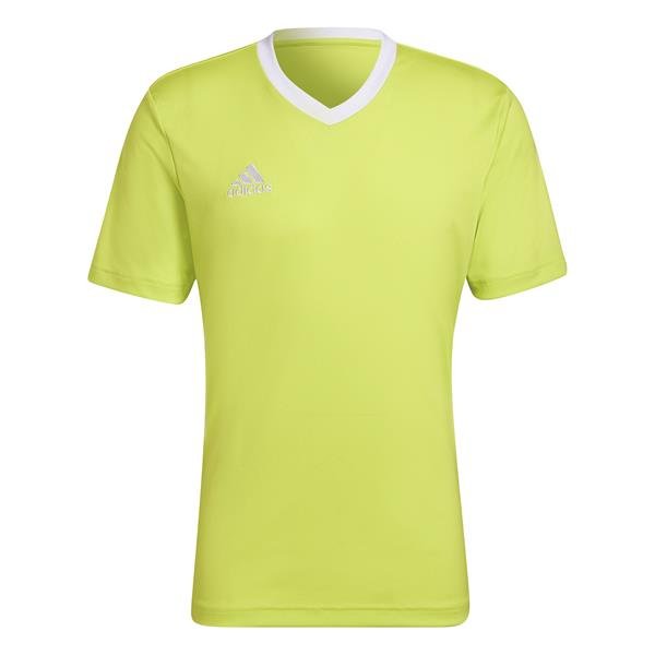 adidas Entrada 22 Semi Solar Yellow/White Football Shirt